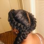 Partial Weave( Sleek low, mid or high ponytail