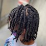 Flat CornRow Twists