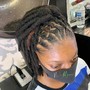 Starter locs on Short Hair( above eye brow )