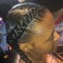 Natural French Braids (Straight To Back or Singles)