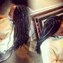 Scalp braids with extensions  straight to the back