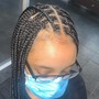 Medium knotless Braids( Butt length)