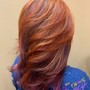 Semi permanent color+silk press