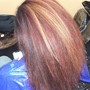 Semi permanent color+silk press