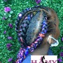 Boho knotless or fiesta locs with or with out virgin human hair. Depending on client choice