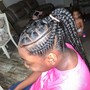 Kid's w/ Weave Knotless Braids (10-13 years old)