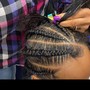 Cornrows Feed-In Ponytail