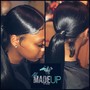 Updo style with extensions