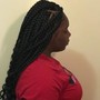 Two strands with natural hair