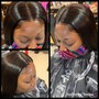 Partial Sew In (crown only ) and short cut