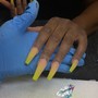 Pedicure with Acrylic