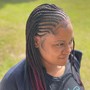 Stitch braids with curly weave