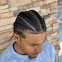 Mens braids with shampoo and blow dry