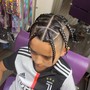 Mens braids with shampoo and blow dry