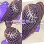 Medium Knotless Box Braids (mid back)