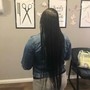 Medium knotless braids