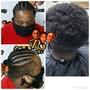 Man bun instant locs