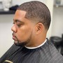 Men's haircut only (no facial hair)