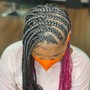 Knotless braids (medium)