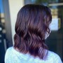 Women's Haircut with style and curls