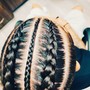 Men's Cornrows with designs