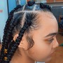 2 French braids