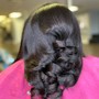 LUXURY Silk Press with Clip Ins