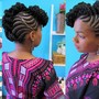 Double Strand Twist w/ Cornrows