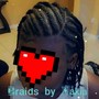 Natural hair Cornrows