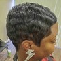 Relaxer with shampoo and style