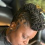 NATURAL STYLE / SINGLE 2 STRAND TWIST/ med-long hair