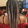 Partial Crochet Braids on fade cuts