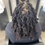 Curly ends loc maintenance