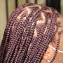 Small Knotless or Box Braids - Midback