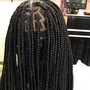 Medium/Large knotless braids. Message before booking