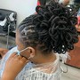 Cornrows on natural hair