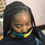 SMALL Mid Back Knotless Box Braids