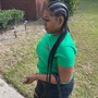 Stitch braids with curly weave