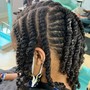 Starter locs with two strand twist