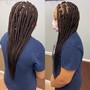 Basic Frenchbraids/Cornrows  Sides and back shaved