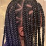 Large Knotless Braids