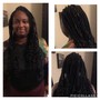 Human hair extension locs