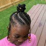 Kid's Box Braids w/ added hair