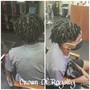 Micro locs (mid back )