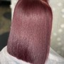 Cocktail cut(relaxer,cut and color)