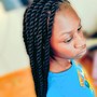 Small Natural kinky human hair twist