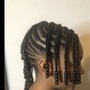 Women’s Natural hair Cornrows