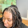 Full head Loc extensions provided