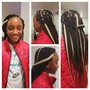 Half knotless/fulani (bohemian)