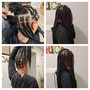 Half knotless/fulani (bohemian)